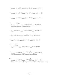 Chapter 9 section2 Evaluate Where Give Decimal Answer