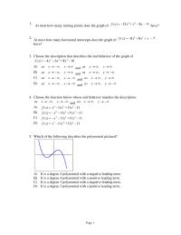 Chapter 9 section3 Page 12 Find Polynomial Function With Horizontal