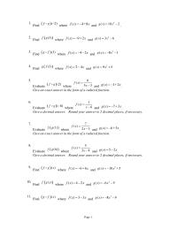 Chapter 9 section5 Page 18 Use The Tables Evaluate 8