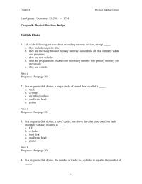 Chapter 8 1 Database Designd All The Abovee None The