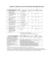 Chapter 4 Ignore All Fixed Costs Associated With The