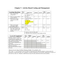 Chapter 7 Management Wants Calculate The Cost Each Level