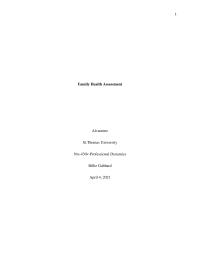 Family Health Assessment