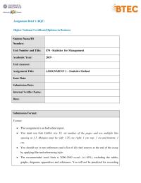 Statistics Method