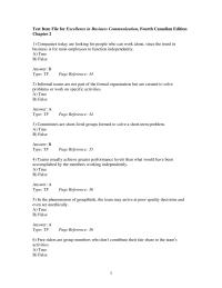 Business Communication Chapter 2 1 Test Item File for Excellence in&nbsp;