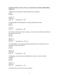 Business Communication Chapter 10 1 Induction refers to reasoning from a generalization to&nbsp;