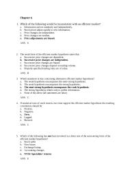 Chapter 6 and 7 Finance