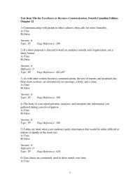 Business Communication Chapter 12 1 Audiences assume that the most important point will&nbsp;