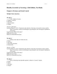 Psychology Chapter 6 1 Summarize the relativity of deviance, the need for norms,