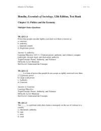 Psychology Chapter 11 1 Us Power topic concept Who Rules The United States difficulty