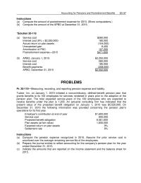 Accounting Chapter 20 3 Plan Assets Fair Value Projected Benefit Obligation
