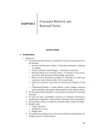 Economics Chapter 3 Homework Every Indifference Curve Must Slope Downward And