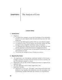 Economics Chapter 6 Homework Definitions Average Fixed Cost AFC The Total