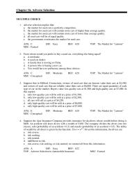 Economics Chapter 16 1 An accident will leave divers with a wealth of $100
