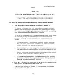 Control And Accounting Information Systems
