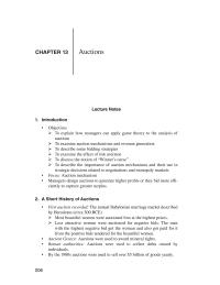 Economics Chapter 13 Homework The Price Lowered Until One Bidder Accepts