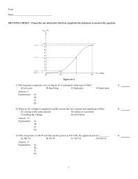 Electrical Engineering Chapter 10 1 When an AC voltage is supplied to an RC circuit