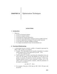 Economics Chapter 18 Homework Hence The Slope The Straight Line Representing