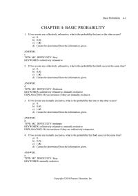 Chapter 4 Cannot Determined From The Information Given Answer