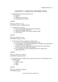 Chapter 7 Distribution Right Skewed With Mean Minutes And