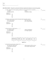 Electrical Engineering Chapter 16 1 If a diode shorts in a full- wave rectifier