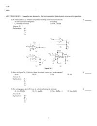 Electrical Engineering Chapter 20 1 instrumentation amplifier usually comes from