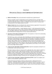 International Business Chapter 4 Homework liberal use of stock options should encourage&nbsp;