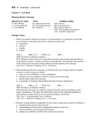 Chapter 2 Plain English The Use Active voice Verbs Personal