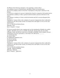 Human Resources Chapter 6 2 Which of the following statements is true regarding a contrast effect
