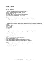 Chapter 12 Religion Comparative Perspective difficulty Level Easy skill Level Remember