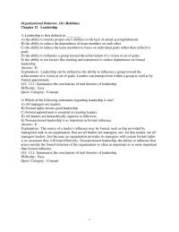 Human Resources Chapter 12 1 &nbsp;Which of the following statements regarding leadership is true