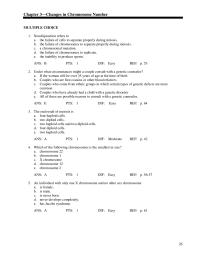 Chapter 3 extra copies of all the chromosomes