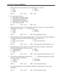 Art History Chapter 1 What element describes the imposition of order and harmony on