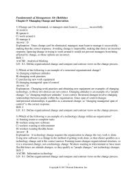 Chapter 8 1 Which of the following is an organizational “people change”