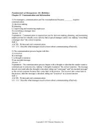 Chapter 13 1 Information Overload Blocks Communication Making