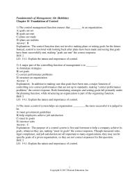 Chapter 14 1 The value of the controlling function is seen in three specific areas