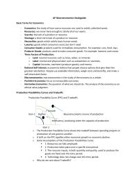 Ap Macroeconomics Study Guide
