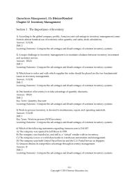 Chapter 12 Amazon’s original concept of operating without inventory has given
