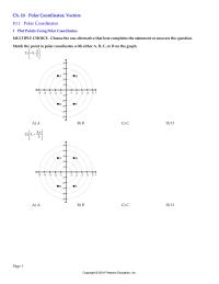 Elementary Education Chapter 10 Round the rectangular coordinates to two decimal places.