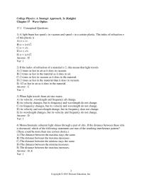 Chapter 17 1 more widely spaced than when the apparatus is in air
