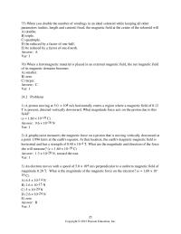 Chapter 24 2 What The Magnitude The Magnetic Force Ita