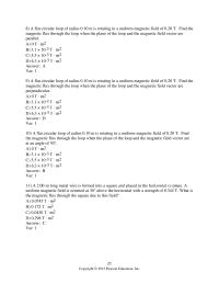 Chapter 25 2 A rectangular loop of wire that can rotate about an axis