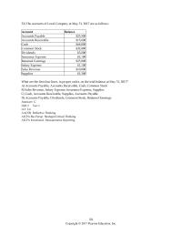 Accounting Chapter 2 4 A company recorded a cash payment incorrectly