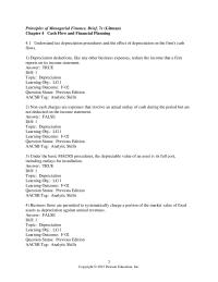 Finance Chapter 4 1 In the statement of cash flows, the cash flows from financing activities