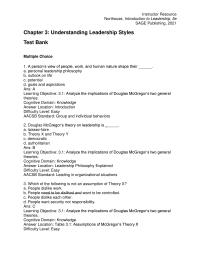 Management Chapter 03 Domain Comprehension Application answer Location Democratic Leadership&nbsp;