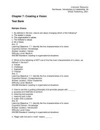 Management Chapter 07 Clearning Objective Identify The Five Characteristics