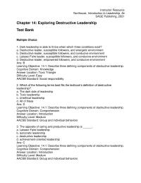 Management Chapter 14 Need For Belonging Community b Need For Reassuring