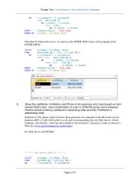 Database Storage & Design Chapter 2 Homework Use a combination of a join in JOIN ON syntax and a subquery