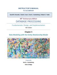 Database Storage & Design Chapter 5 Homework Agent But There May Agents Who Currently
