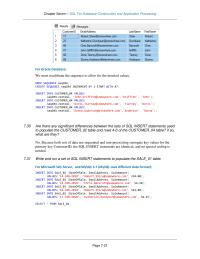 Database Storage & Design Chapter 7 Homework Are there any significant differences between the sets&nbsp;